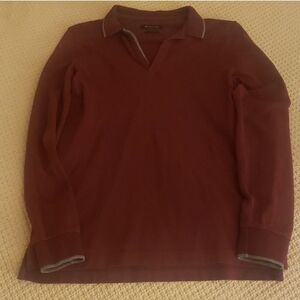Massimo Dutti Bordeaux Polo